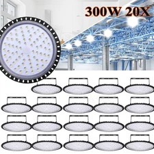20Pack 300W 300 Watt UFO LED High Bay Light Commercial Bay Lighting Garage Lamp