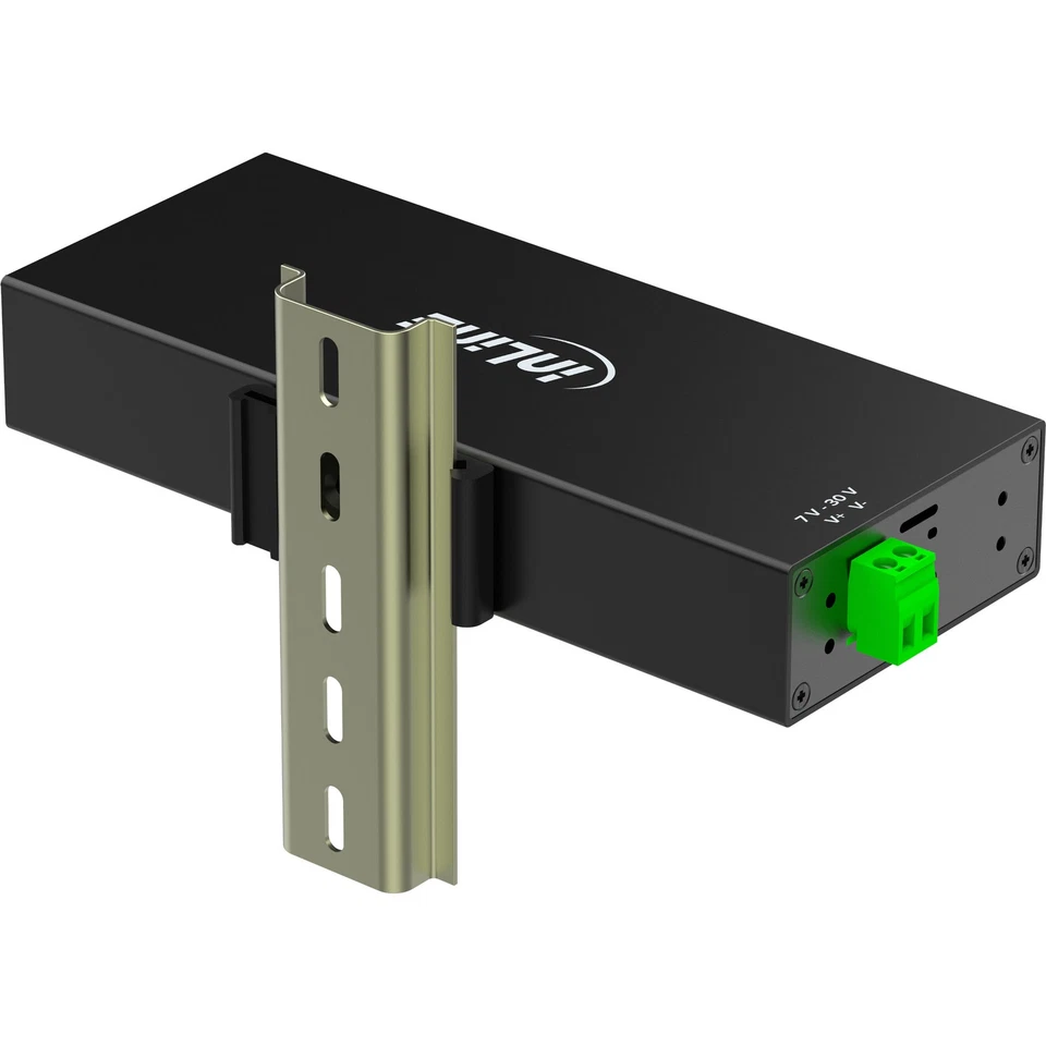 InLine hub industriale USB 3.2 Gen.1 10 porte alluminio con 35396C - Immagine 4 di 4