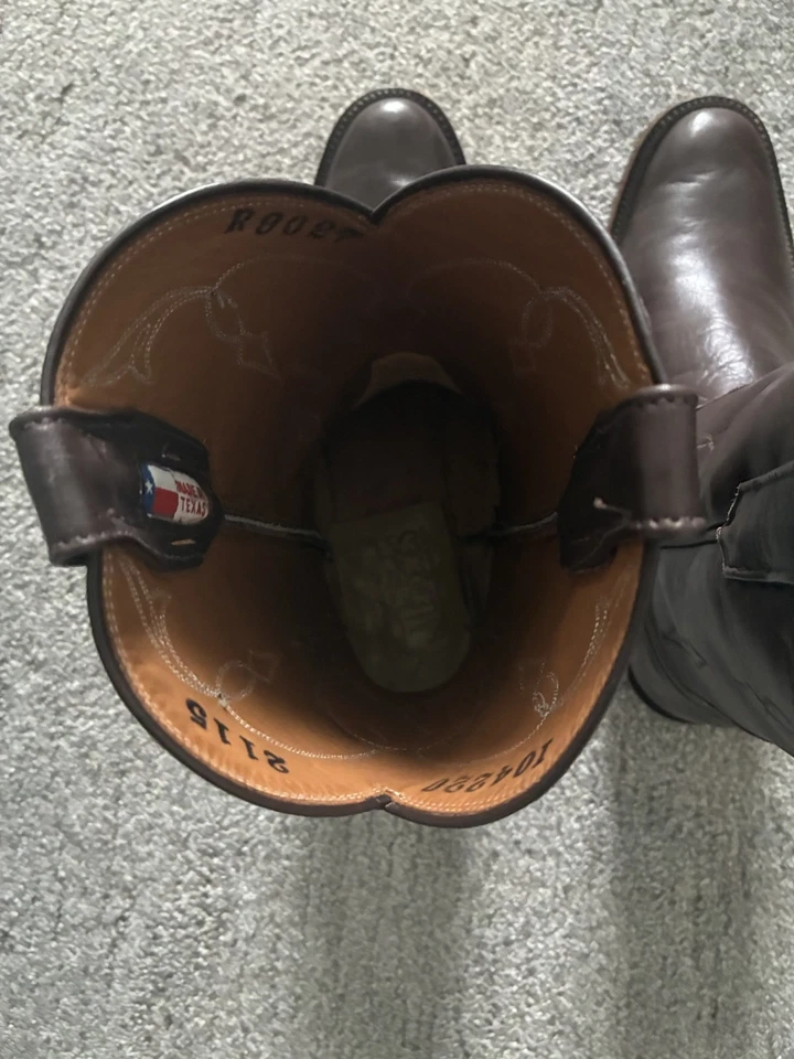 Rios of Mercedes 男式靴子 - 巧克力时尚水牛小牛 11.5 B — 第 3/4 张图片