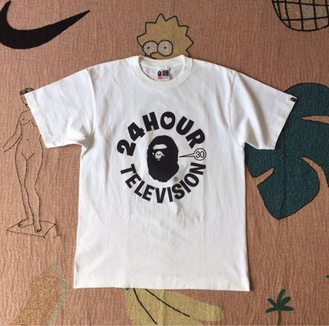 STAFF EXCLUSIVE A BATHING APE 24 HOUR TV T-SHIRT 941177