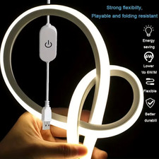 Neon Strip Light USB DC 5V Dimmable Flexible Waterproof Touch Home Decor Tape