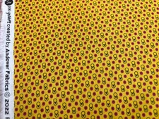 Cotton Fabric 1800s Civil War Repro Chrome Yellow 100 Years ANDOVER Fabrics FQ