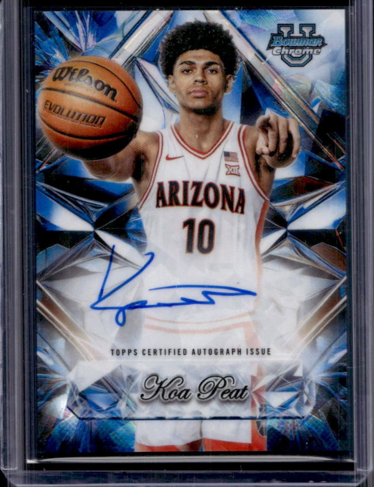 2025 Bowman Sapphire Koa Peat Selections Auto Autograph NIL #SNA-KP Wildcats