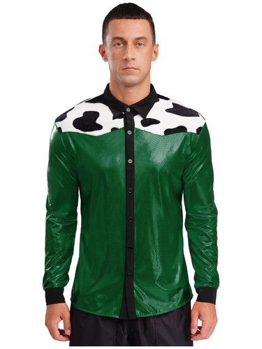 Mens Blouses Hippie Outfits Vintage Tops Holiday Coat Casual Shirt Adult Loose - Picture 36 of 76