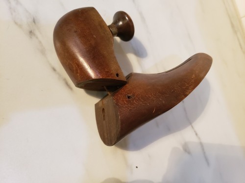 Estirador de madera vintage cruz y cruz 8 4 damas antiguo - Imagen 8 de 9