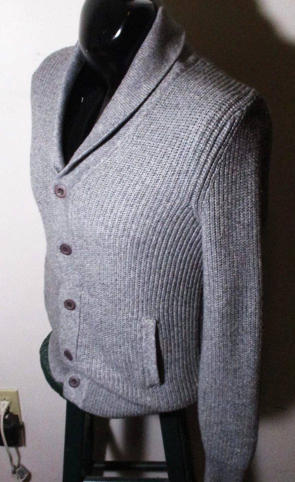 Cardigan EXPRESS Gray Long Sleeve Cardigan Sweater Size S - Image 4 of 4