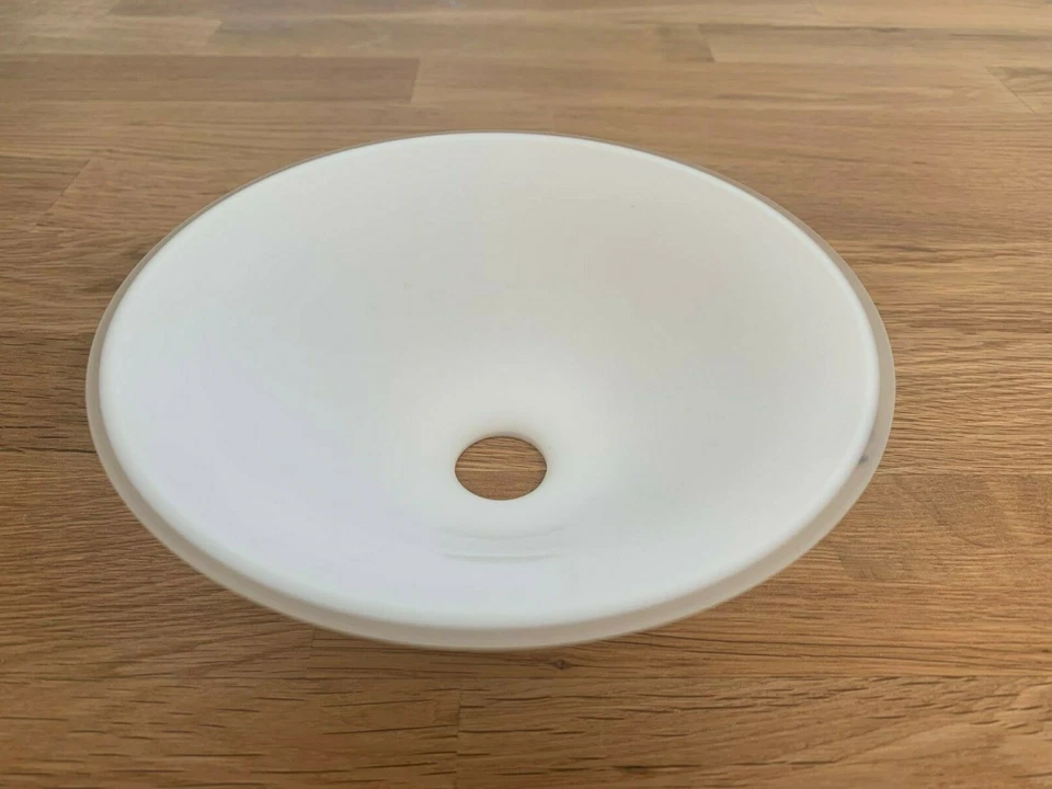 Lampshade Glass Shade Pendant Light G4 or G9 D15cm White Socket Approx 22mm - Image 2 of 4