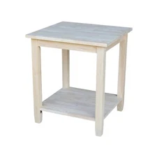 IC International Concepts Solano End Table, 22 in W x 21 in D x 25 in H,