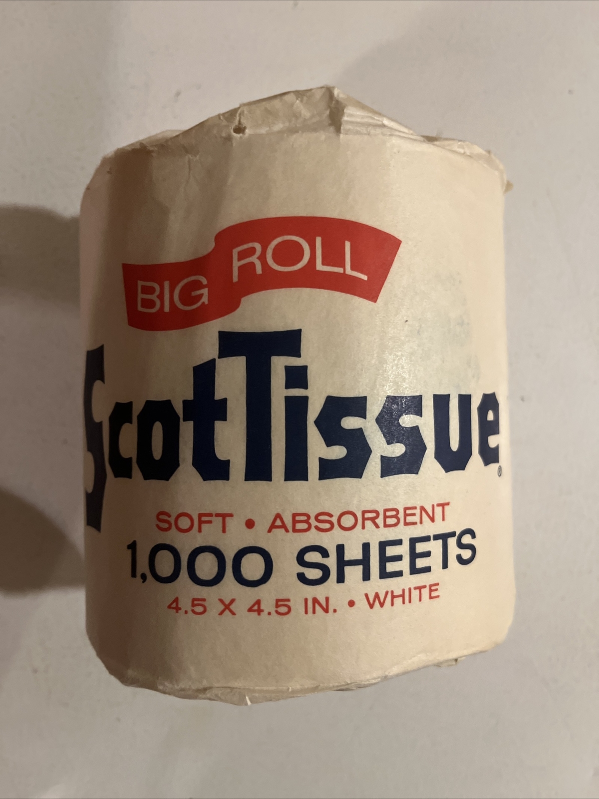Vintage 1961 Bathroom Tissue Scot Big Roll Toilet Paper 1000 Sheets NOS ...