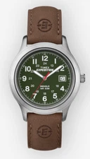 Timex Men's T40051 Expedition Metal Field 39mm Leather Strap Watch