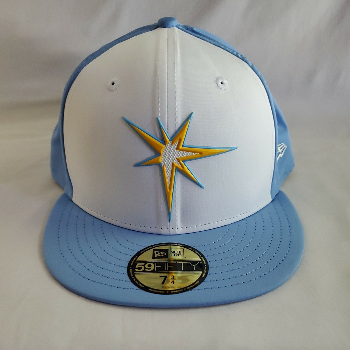 New Era 59fifty Tampa Bay Rays MLB Baseball Hat Rubber Logos Size