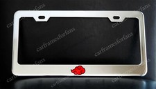 Akatsuki License Plate Frame Custom Made Of Chrome Plated Metal