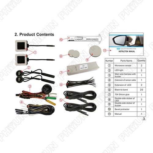 24Ghz Radar BSM Blind Spot Monitoring System Lane Change Safe Assist Monitoring - Bild 6 von 6
