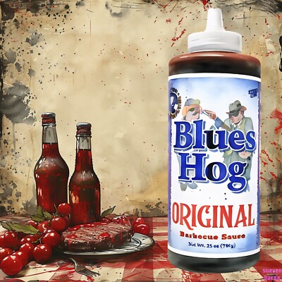 NEW Blues Hog Original Barbecue Sauce Squeeze Bottle, NO Gluten, 25 oz FREE SHIP