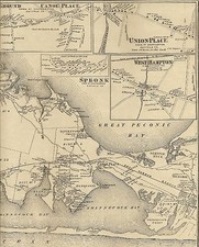Hampton Bays  NY 1873  Map with Homeowners Shown