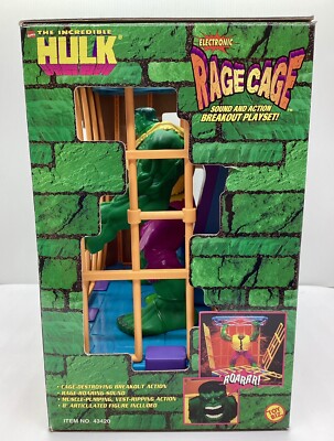 1996 Toy Biz The Incredible Hulk Electronic Rage Cage Action