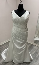 Ivory Ruched Wedding Dress 20W NEW!
