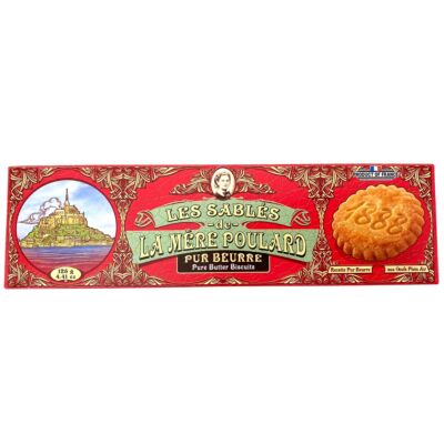 (31,60 EUR/kg) Sablès, Zarte Butter Biscuit Kekse, 125 g, La Mère Poulard