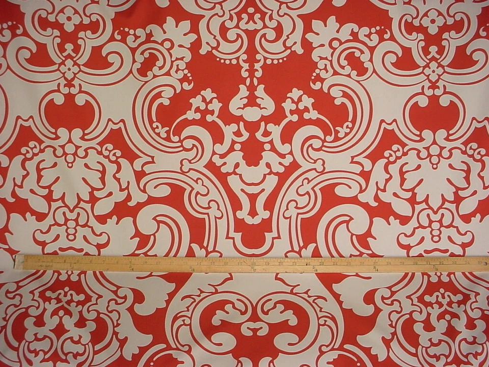 6Y Scalamandre SC 000316524 Brentwood Coral Sand French Damask Upholstery Fabric - Image 2 of 4