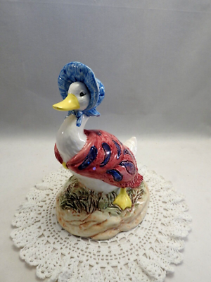 Schmid Beatrix Potter 1990s Jemima Puddle Duck Porcelain Music Box