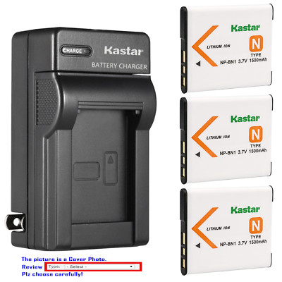 #ad Kastar Battery Wall Charger for Sony NP BN1 BC CSN amp; Sony Cyber shot DSC W330 $14.49