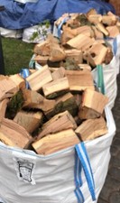UnSeasoned Firewood Logs hardwood1x tonne bag - collection or LOCAL DELIVERY