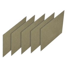 Microondas Horno Guíaondas Cubierta Mica Horno Lámina Placa 130x130x1mm, 5pzs