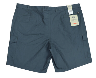 Dockers Big Tall Tech Smart 360 Men's Cargo Shorts 48 NWT Cool Slate