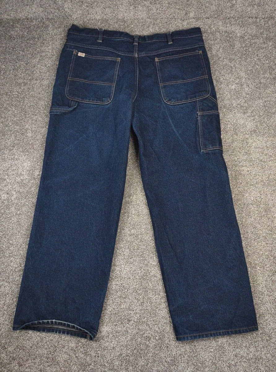 Big Mac Jeans Men 40x30 Blue Denim Carpenter Workwear Straight