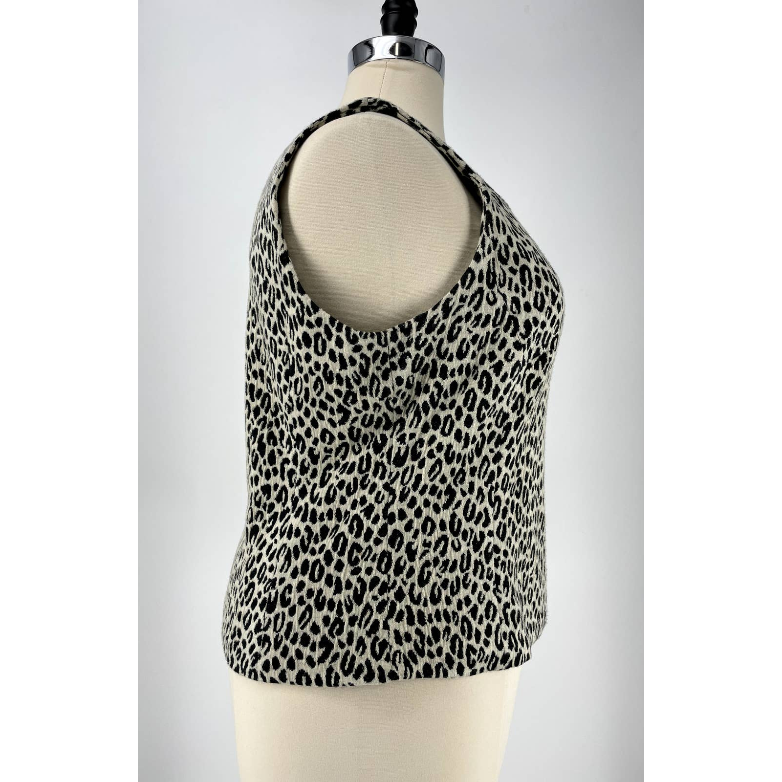 Vintage Spiegel Cheetah Black and White Cami Workwear Tank Top Blouse 18W eBay
