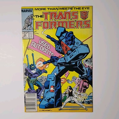 Transformers #32 Newsstand, VF (Marvel, 1987)  Bumblebee, Blaster