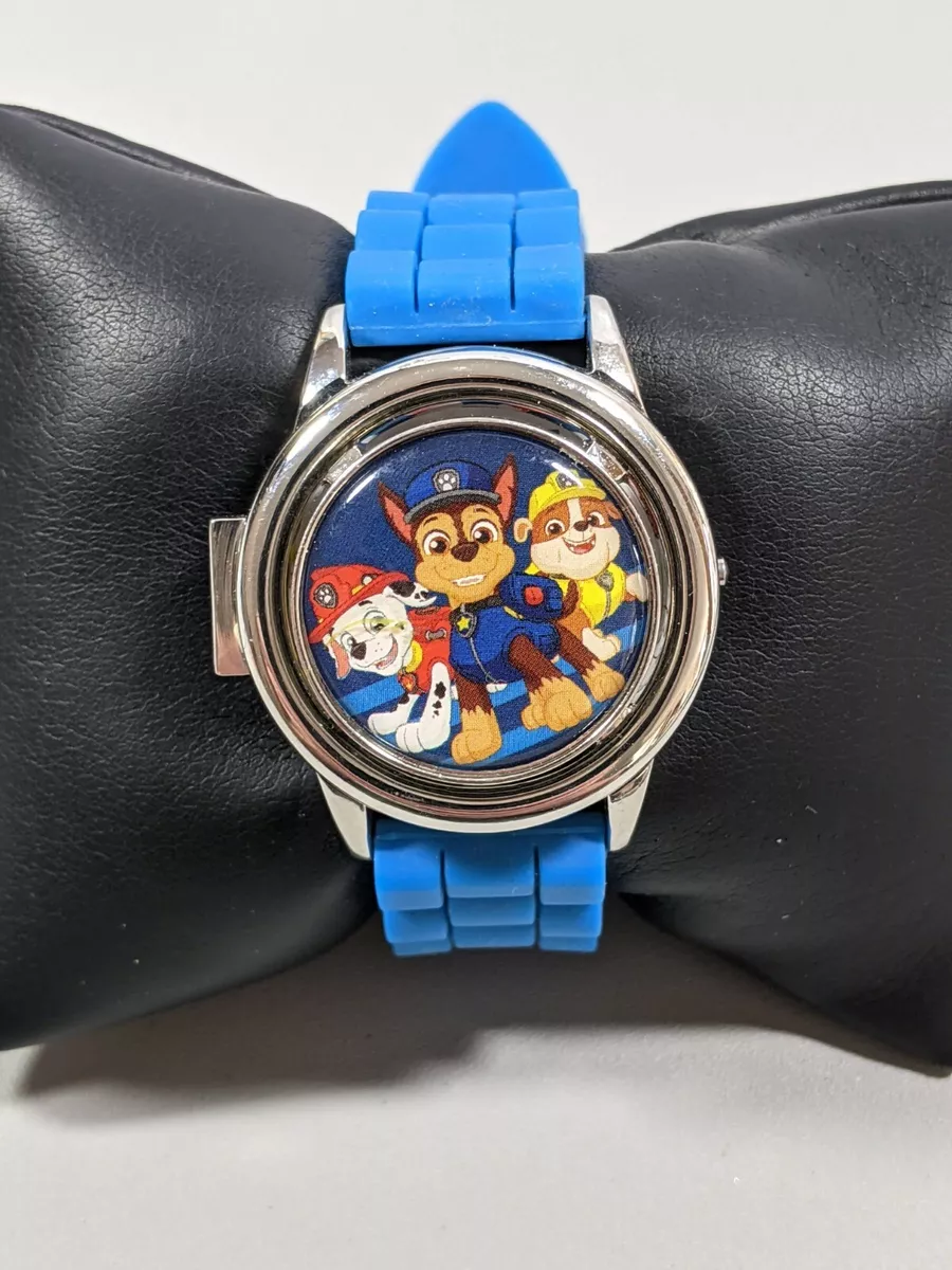 Nickelodeon Paw Patrol Spinning Cover Digital Watch Blue Rubber
