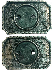Silver Colored Western Belt Buckle for Silver Dollar - LOT of 2