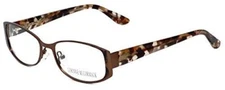 Corinne McCormack Designer Eyeglasses Murray Hill in Brown Marble 52mm DEMO LENS