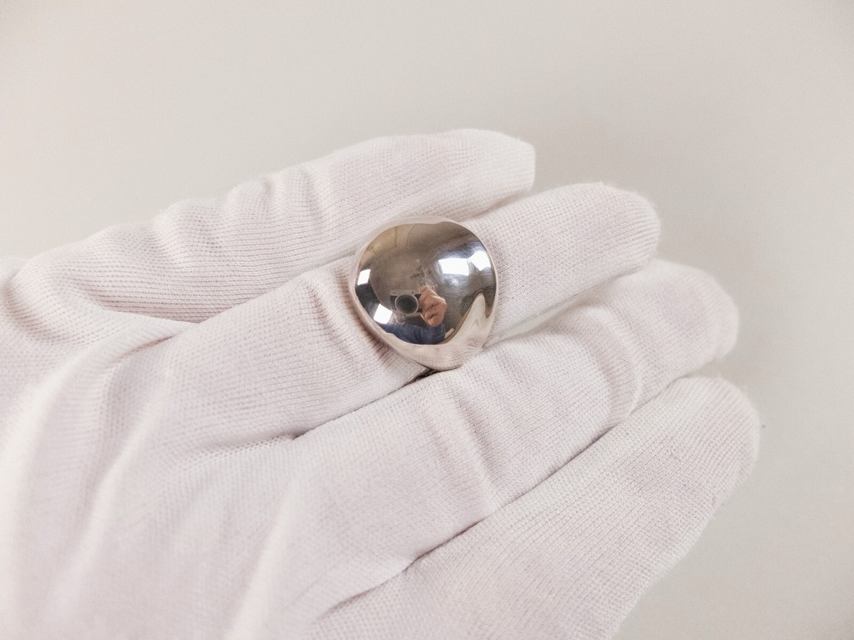 ●BOTTEGAVENETA ●ボッテガヴェネタ リング Raise BOTTEGA VENETA Raise Sterling silver sculptural ring Size 17