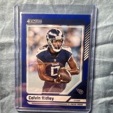 Panini 2024 Donruss Calvin Ridley Blue Press Proof Card #7 Tennessee Titans NFL