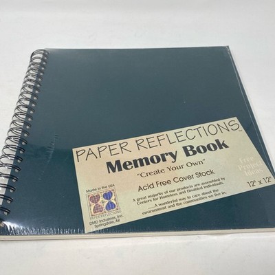 Paper Reflections 12x12  Green Memory Book Spiral Bound Scrapbook Album