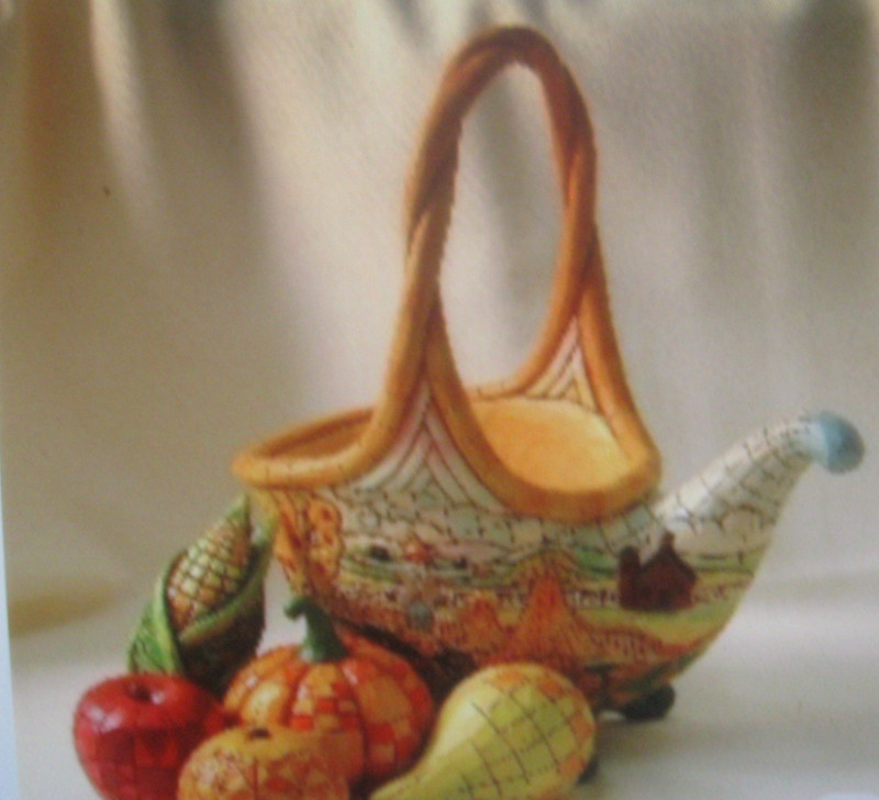 Jim Shore Basket of Plenty 4009015 New in Box - Retired