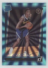 2021-22 Panini Donruss Rated Rookie Holo Teal Laser Bones Hyland #244 oh4