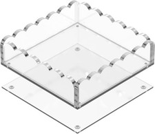 8x8 Wavy Acrylic Tray with Magnetic Pad 8x8