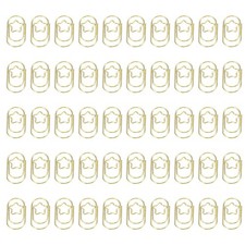 50 Pcs Paper Clip for Office Art Home Daily Use Gold Tone 0.9-inch
