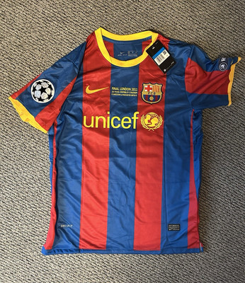 Nike FC Barcelona Trikot Messi #10 Blau/Rot London 2011 Neu mit Etikett Gr.M