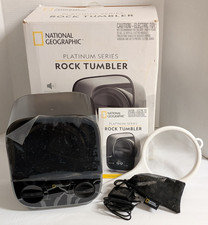 National Geographic Platinum Series Rock Tumbler Professional Kit NEW Open Box