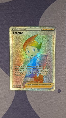 Thorton 210/196 Rare Rainbow Lost Origin Pokemon Near Mint