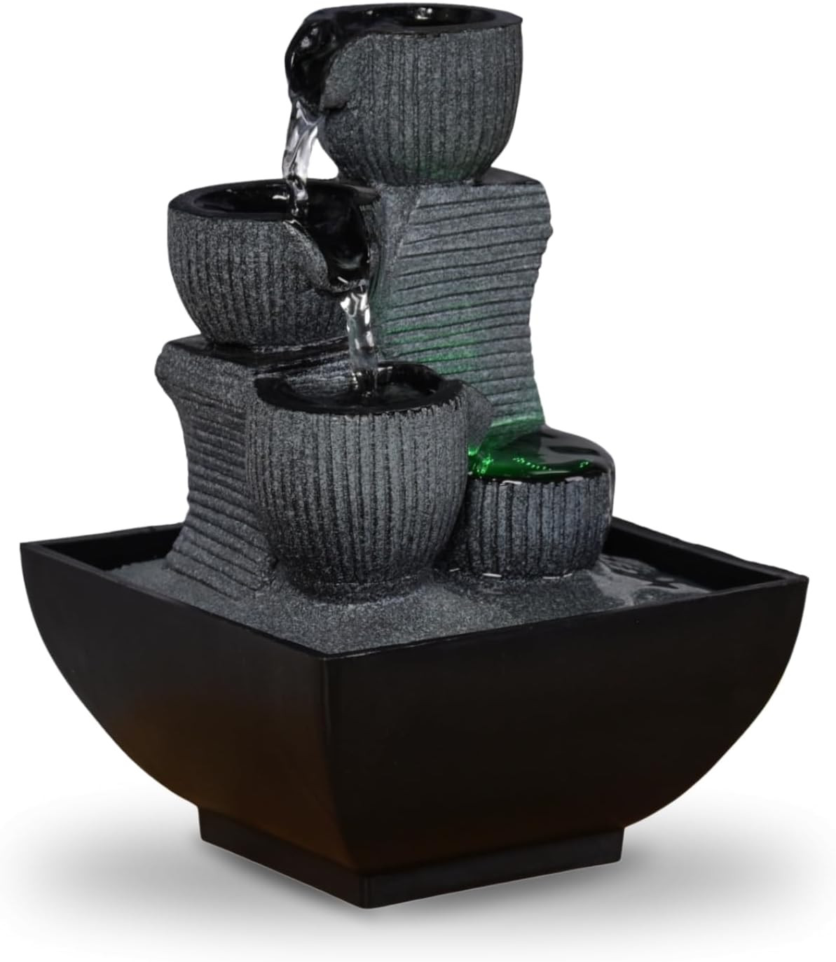 Fontaine d'intérieur Kini pour un salon Zen et relaxant en résine
