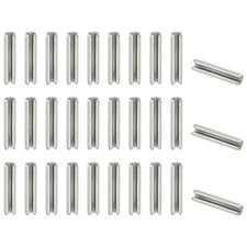 50 Pcs 3/32" x 1/2" (2.7mm x 12mm) Slotted Spring Pin Silver