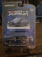 GREENLIGHT HOT PURSUIT NEVADA HIGHWAY PATROL 2008 FORD CROWN VICTORIA POLICE