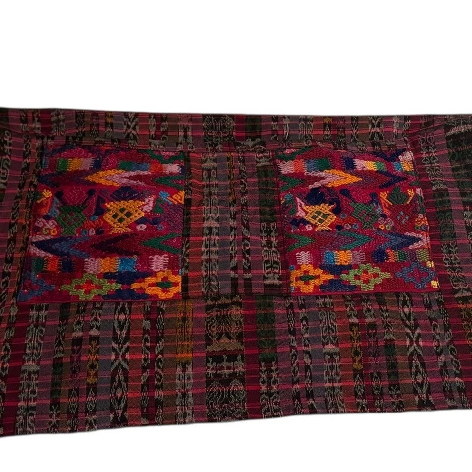 Kitchen Wilpil Handmade Apron Guatemala Bohemian Aztec Pockets Southwestern - Image 3 of 4