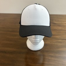 Men s Womens Basic Black White Trucker Hat One Size Adjustable Clean 80 Summer