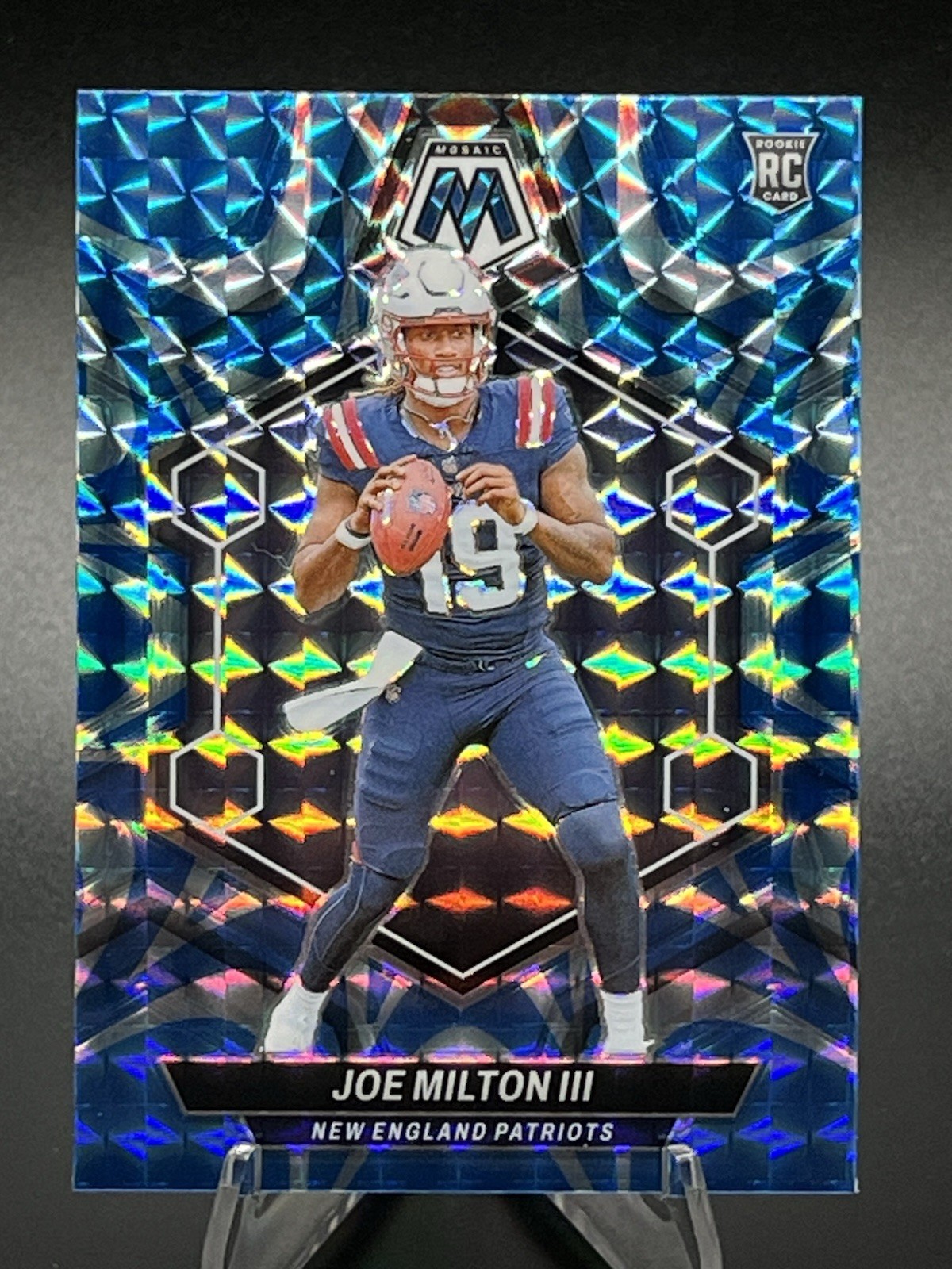 2024 Mosaic Football Joe Milton Blue Reactive #397 Rookie